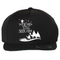 Wise Man Still Seek Him Christian Christmas Jesus Design Wool Snapback Cap