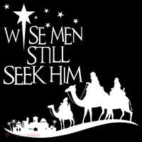 Wise Man Still Seek Him Christian Christmas Jesus Design Zip Tote Bag