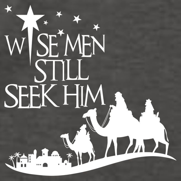 Wise Man Still Seek Him Christian Christmas Jesus Design Vector Backpack