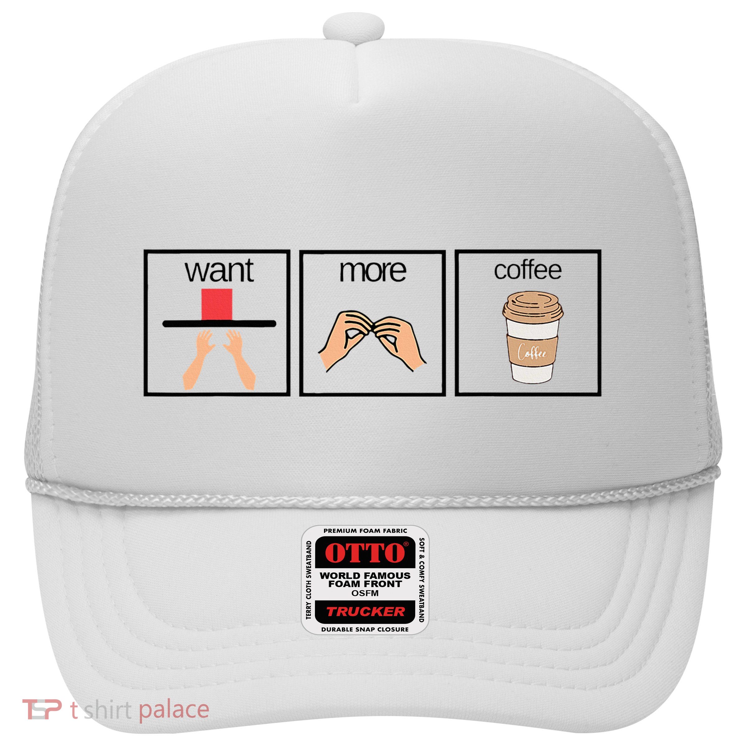 Want More Special Coffee Education Teacher Aac Sped Bcba Slp Trucker Hat