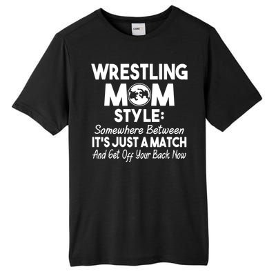 Wrestling Mom Style Funny Gift For Mom Tall Fusion ChromaSoft Performance T-Shirt