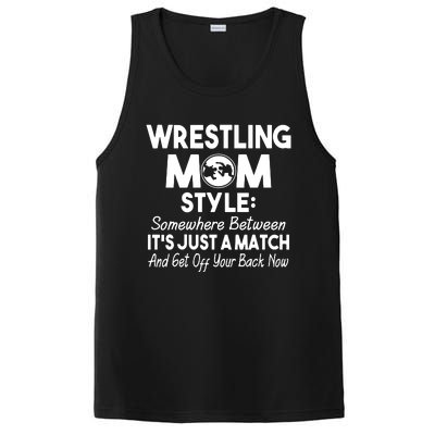 Wrestling Mom Style Funny Gift For Mom PosiCharge Competitor Tank