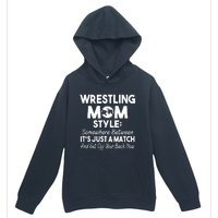 Wrestling Mom Style Funny Gift For Mom Urban Pullover Hoodie