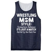 Wrestling Mom Style Funny Gift For Mom Mesh Reversible Basketball Jersey Tank