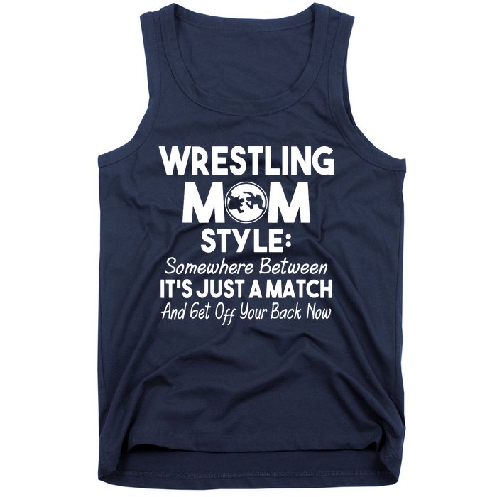 Wrestling Mom Style Funny Gift For Mom Tank Top