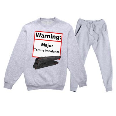 Warning Major Torque Imbalance Premium Crewneck Sweatsuit Set