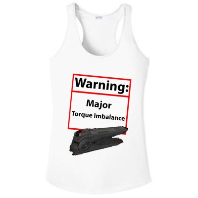 Warning Major Torque Imbalance Ladies PosiCharge Competitor Racerback Tank