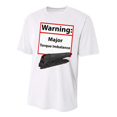 Warning Major Torque Imbalance Performance Sprint T-Shirt