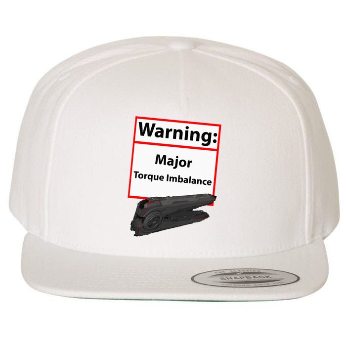 Warning Major Torque Imbalance Wool Snapback Cap
