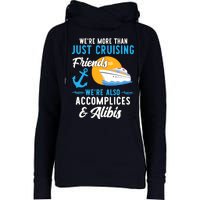 Were More Than Just Cruising Friends Funny Vacation Summer Womens Funnel Neck Pullover Hood