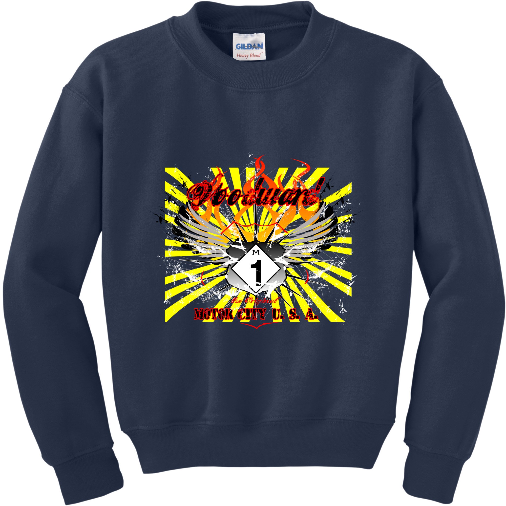 Woodward M1 The Original Motor City USA Kids Sweatshirt