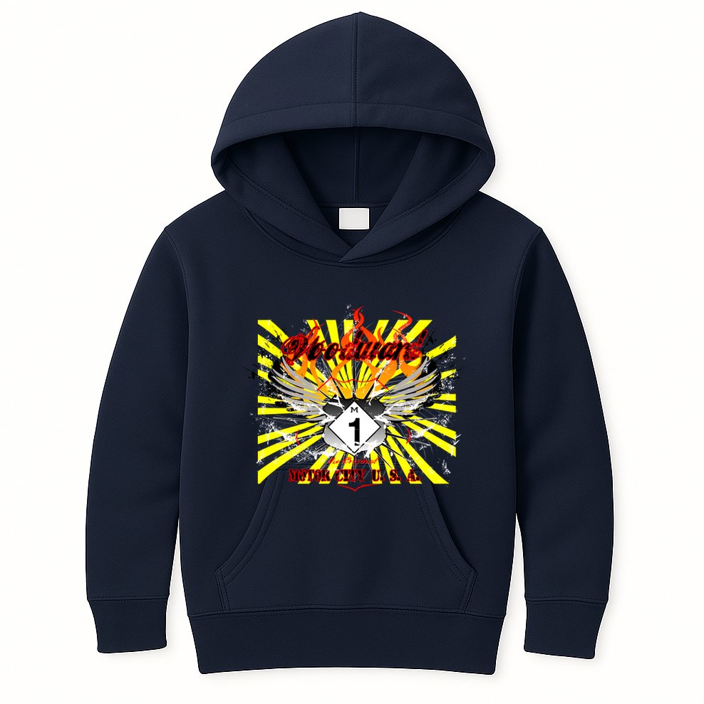 Woodward M1 The Original Motor City USA Kids Hoodie