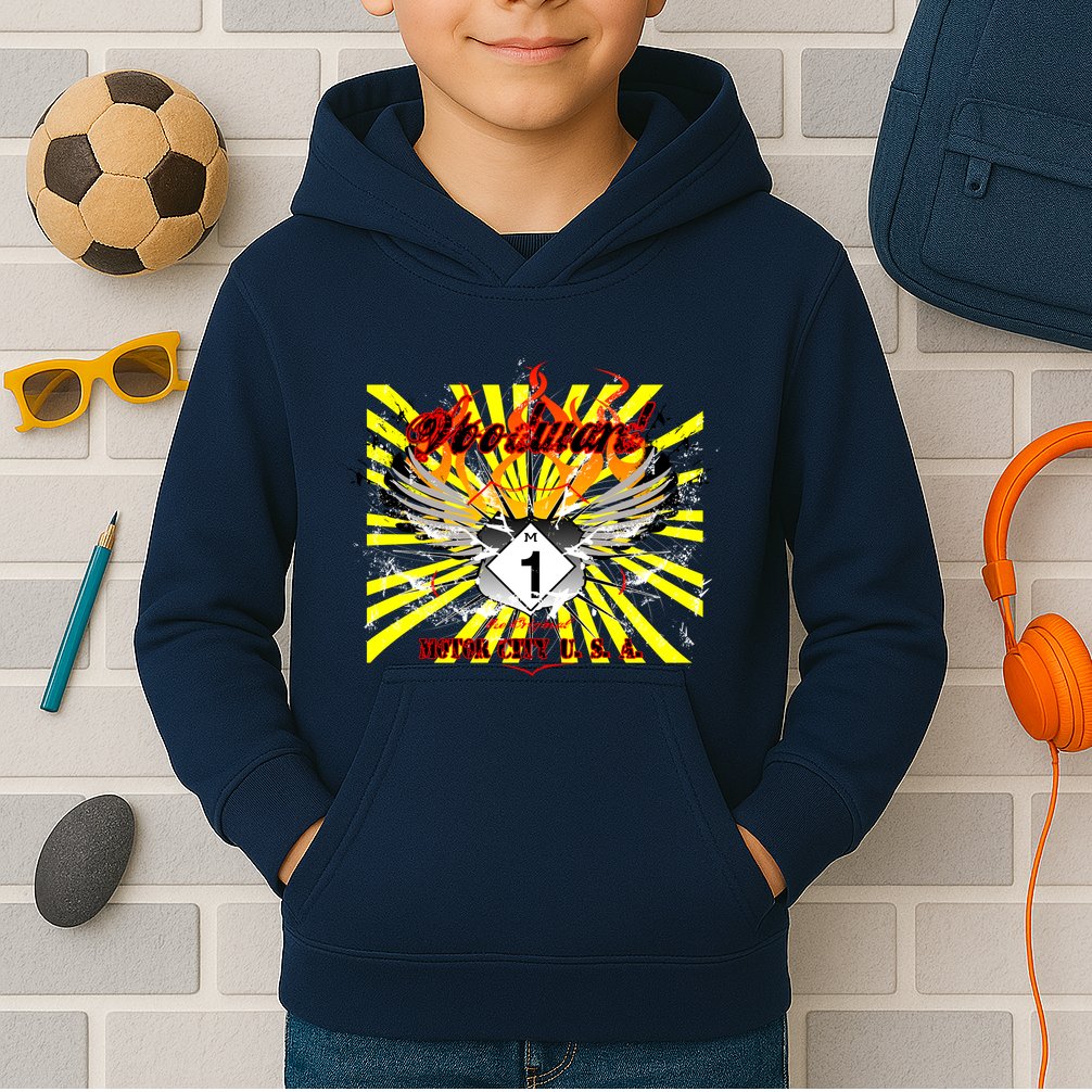 Woodward M1 The Original Motor City USA Kids Hoodie