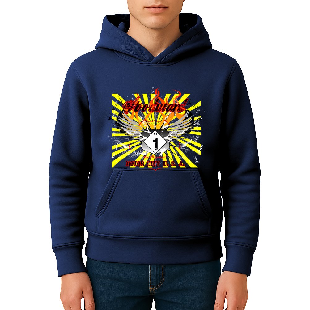 Woodward M1 The Original Motor City USA Kids Hoodie