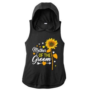 Wedding Matching Tee Mother of the Groom Sister Of The Groom Ladies PosiCharge Tri-Blend Wicking Draft Hoodie Tank