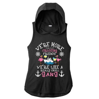 Were More Than Just Cruising Friends Cruise Ship Cruiser Ladies PosiCharge Tri-Blend Wicking Draft Hoodie Tank