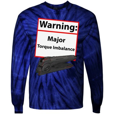 Warning Major Torque Imbalance Tie-Dye Long Sleeve Shirt