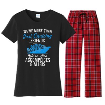 Were More Than Just Cruising Friends funny summer Women's Flannel Pajama Set