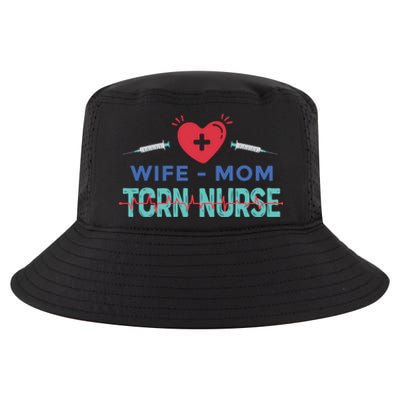 Wife Mom Tcrn Nurse Nursing Practitioner Mom Nurses Gift Cool Comfort Performance Bucket Hat