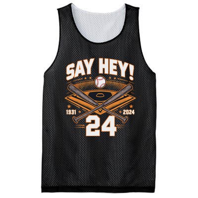 Willie Mays Tribute 19312024 Mesh Reversible Basketball Jersey Tank