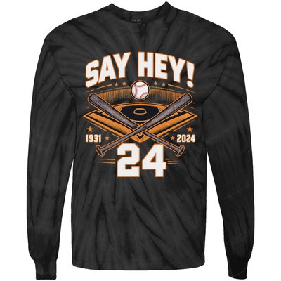 Willie Mays Tribute 19312024 Tie-Dye Long Sleeve Shirt