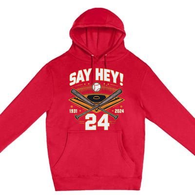 Willie Mays Tribute 19312024 Premium Pullover Hoodie