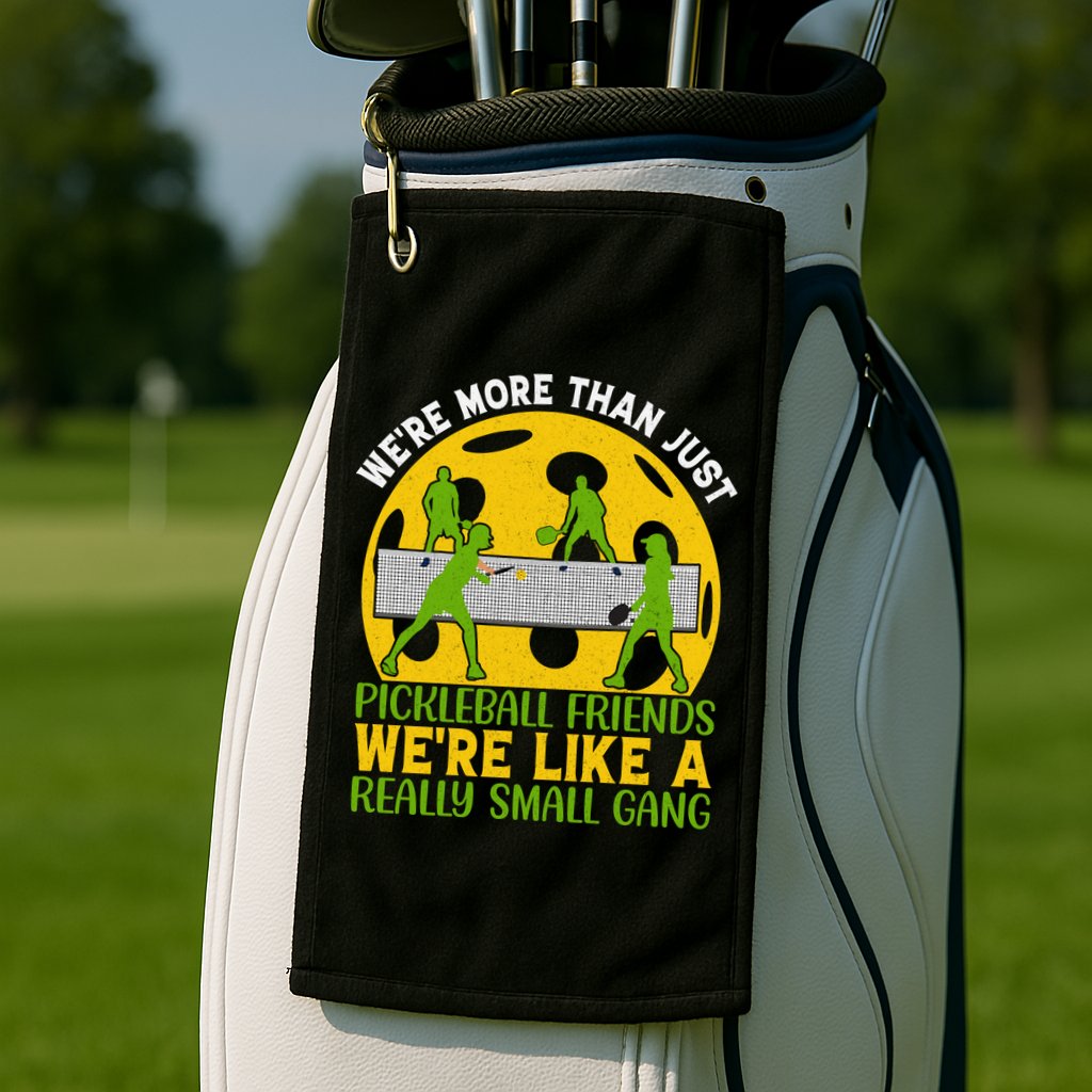 We're More Than Just Pickleball Friends We Re Like A Really Small Gang Golf Towel
