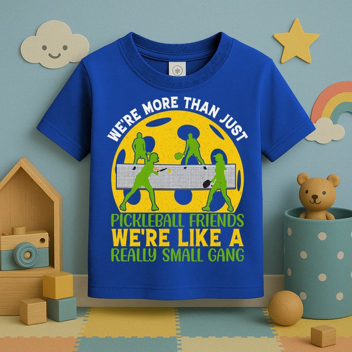We're More Than Just Pickleball Friends We Re Like A Really Small Gang Toddler T-Shirt
