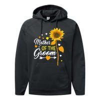 Wedding Matching Tee Mother of the Groom Sister Of The Groom Performance Fleece Hoodie