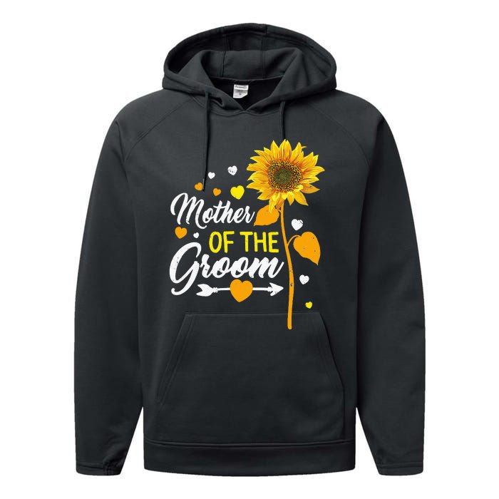 Wedding Matching Tee Mother of the Groom Sister Of The Groom Performance Fleece Hoodie