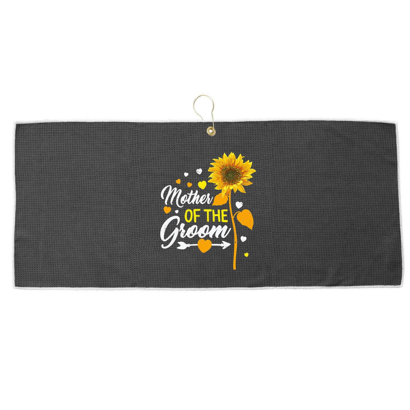 Wedding Matching Tee Mother of the Groom Sister Of The Groom Large Microfiber Waffle Golf Towel