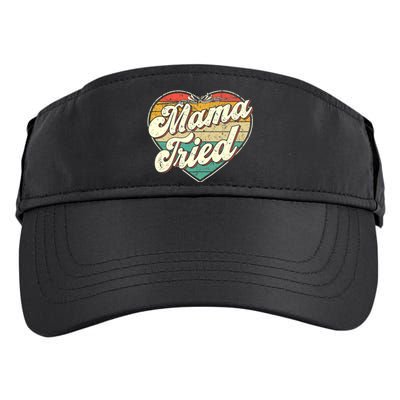 Wo Mama Tried Vintage Country Music Outlaw Retro Adult Drive Performance Visor