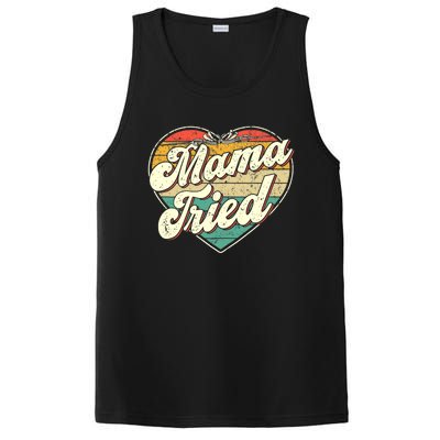 Wo Mama Tried Vintage Country Music Outlaw Retro PosiCharge Competitor Tank