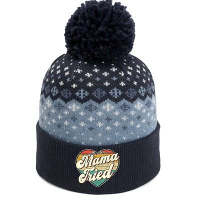 Wo Mama Tried Vintage Country Music Outlaw Retro The Baniff Cuffed Pom Beanie