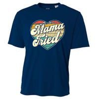 Wo Mama Tried Vintage Country Music Outlaw Retro Cooling Performance Crew T-Shirt