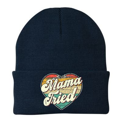 Wo Mama Tried Vintage Country Music Outlaw Retro Knit Cap Winter Beanie