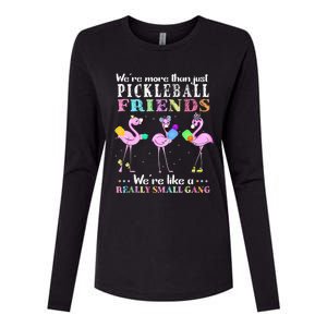 Were More Than Just Pickleball Friends Funny Flamingo Sport Womens Cotton Relaxed Long Sleeve T-Shirt