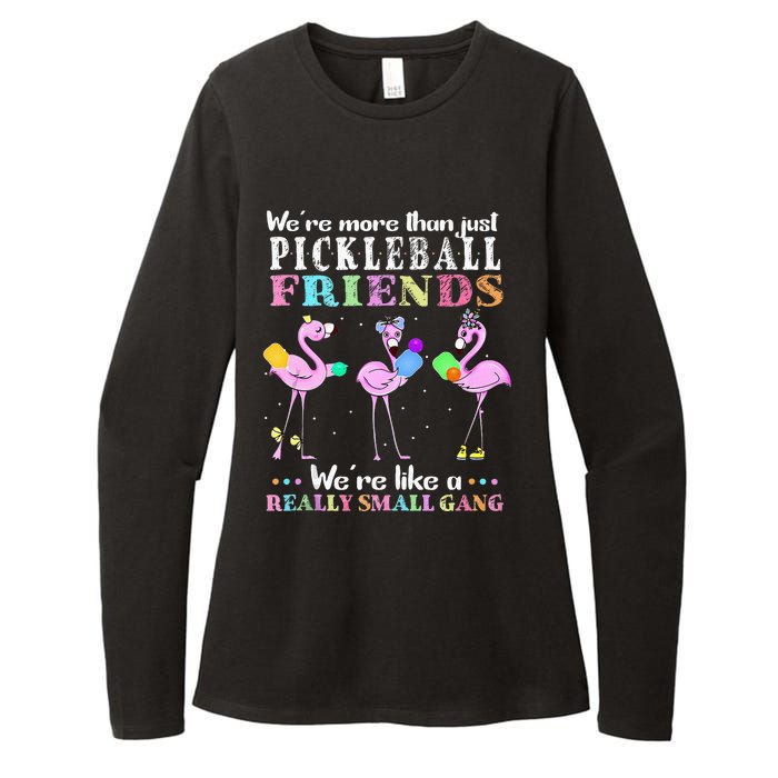 Were More Than Just Pickleball Friends Funny Flamingo Sport Womens CVC Long Sleeve Shirt