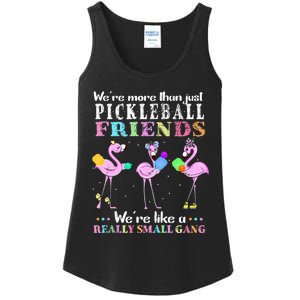 Were More Than Just Pickleball Friends Funny Flamingo Sport Ladies Essential Tank