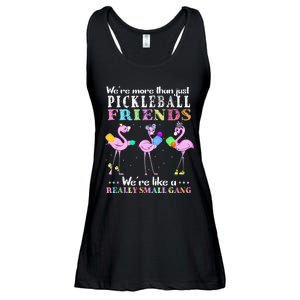 Were More Than Just Pickleball Friends Funny Flamingo Sport Ladies Essential Flowy Tank