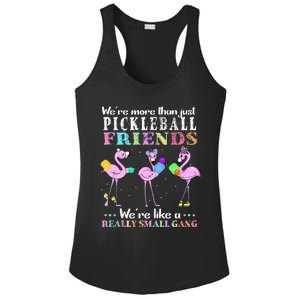 Were More Than Just Pickleball Friends Funny Flamingo Sport Ladies PosiCharge Competitor Racerback Tank