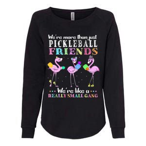 Were More Than Just Pickleball Friends Funny Flamingo Sport Womens California Wash Sweatshirt