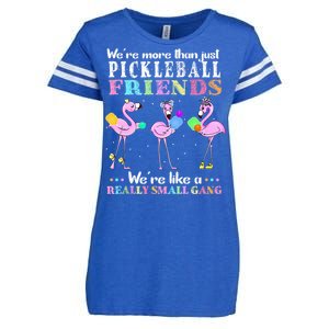 Were More Than Just Pickleball Friends Funny Flamingo Sport Enza Ladies Jersey Football T-Shirt