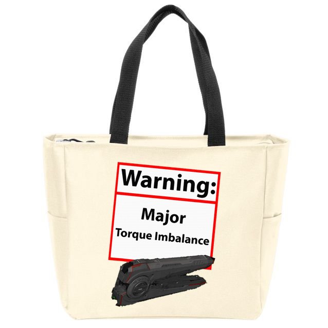 Warning Major Torque Imbalance Zip Tote Bag