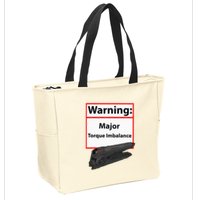Warning Major Torque Imbalance Zip Tote Bag