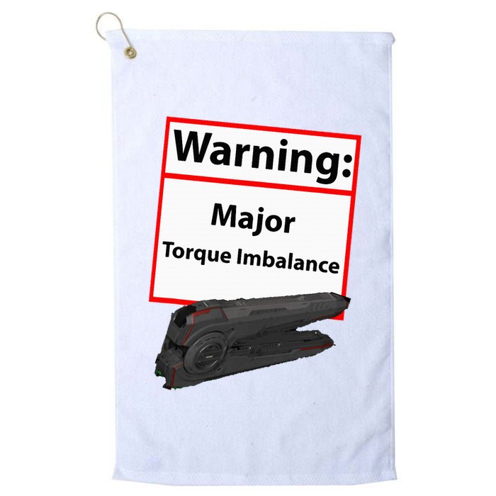 Warning Major Torque Imbalance Golf Towel
