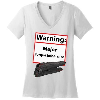 Warning Major Torque Imbalance Women's V-Neck T-Shirt