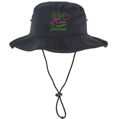 WIFE MOM TEACHER Mother's Day Gift Legacy Cool Fit Booney Bucket Hat