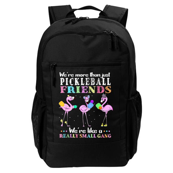 WeRe More Than Just Pickleball Friends Flamingo Backpack