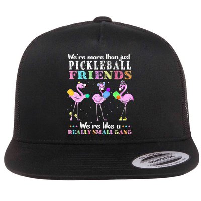 WeRe More Than Just Pickleball Friends Flamingo Flatbill Hat